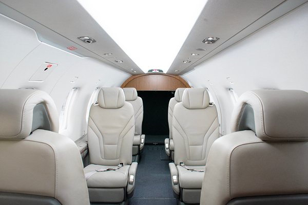 Pilatus PC-12 cabin interior